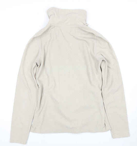 Mountain Warehouse Women's Beige Cowl Neck Sweatshirt Size 10