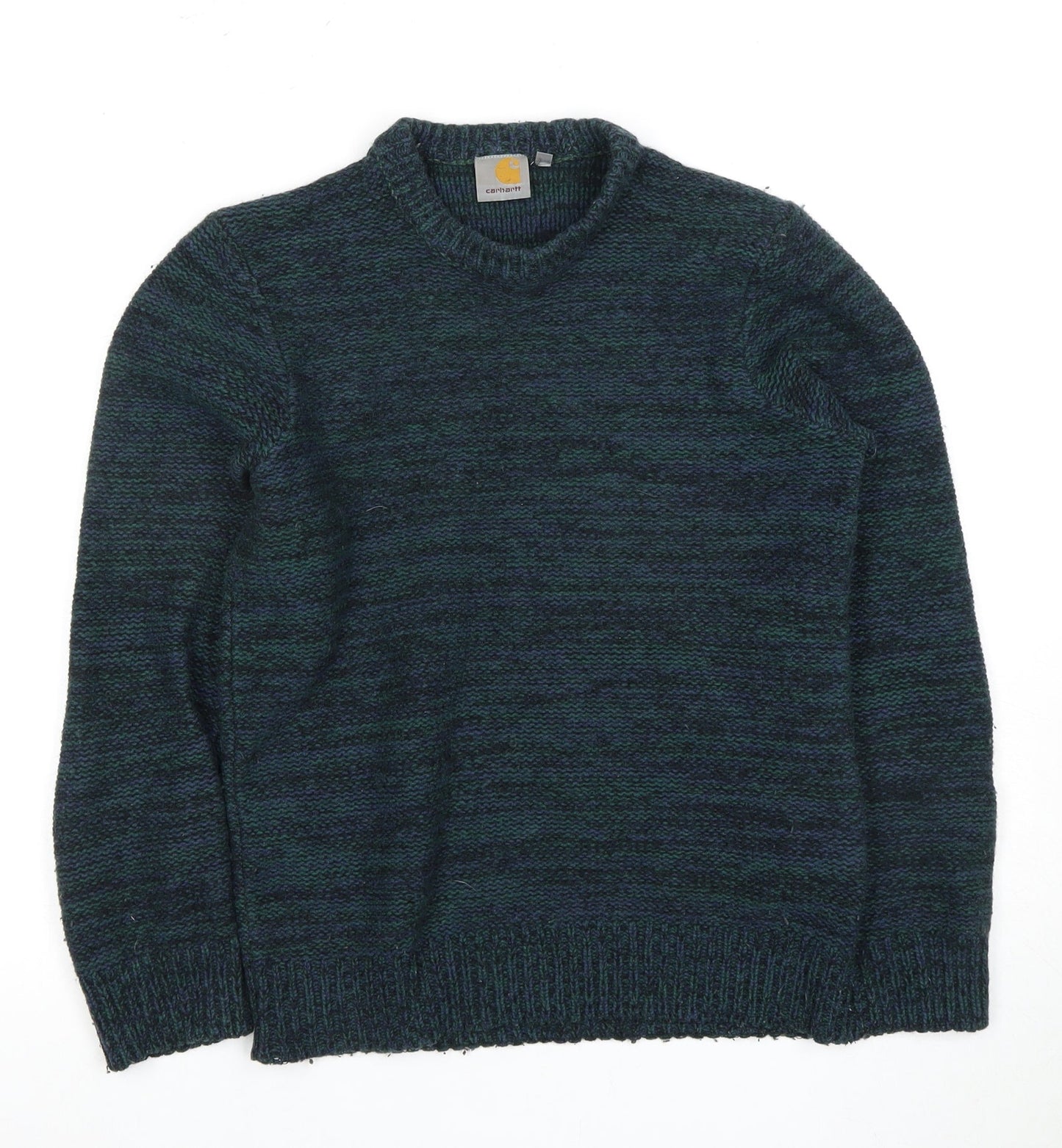 Carhartt Men's Green Lambswool Pullover Jumper L
