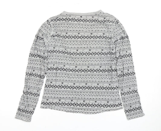 Tokyo Laundry Women’s Grey Geometric T-Shirt, Size S