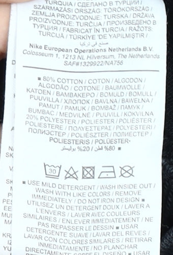 Nike Men's Black XL Pullover Sweatshirt Logo