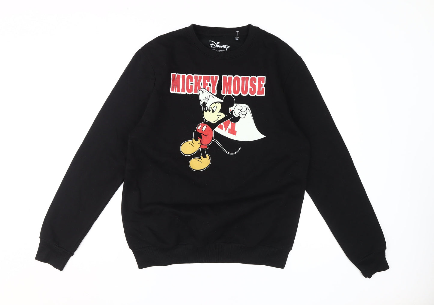 Disney Women's Black Mickey Mouse Pullover Sweatshirt M