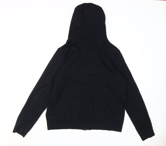 Nike Men's Black Full Zip Hoodie Size L Logo Design