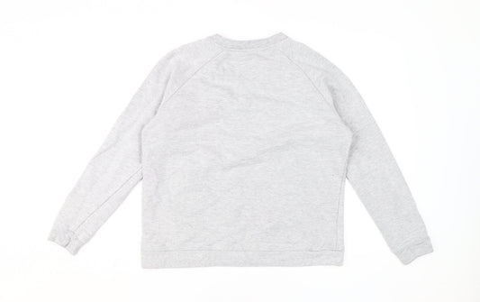 Dickins & Jones Women's Grey Floral Pullover Sweatshirt M