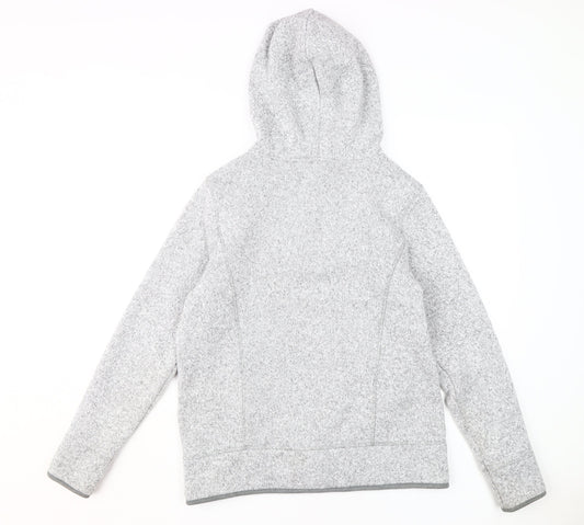 Next Women's Grey Pullover Hoodie - UK 14, Polyester
