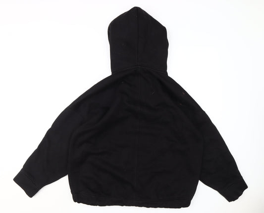 Zara Women's Black Pullover Hoodie M