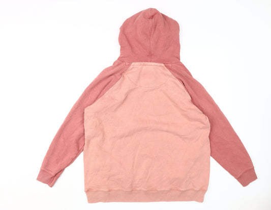 Fat Face Men's Pink Pullover Hoodie L