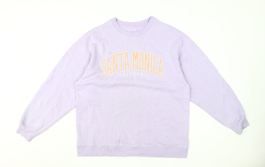 Hollister Men’s Purple Graphic Pullover Sweatshirt S