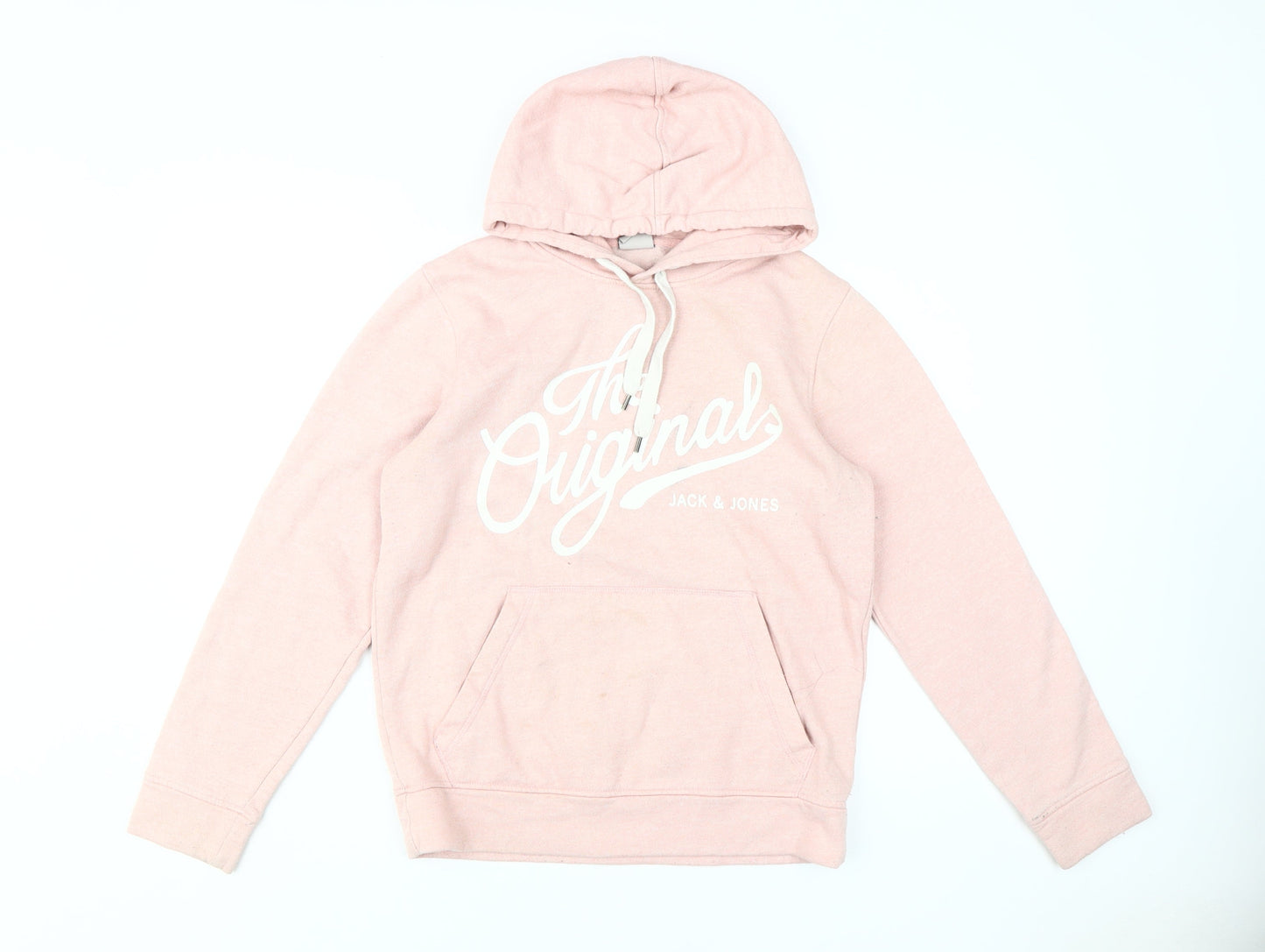 Jack & Jones Women's Pink Pullover Hoodie, Small