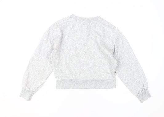 GAP Kids Grey Rainbow Sweatshirt, Girls L, Pullover Style
