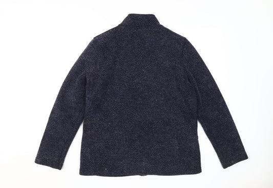 Marks and Spencer Women's Navy Tweed Jacket Size 10