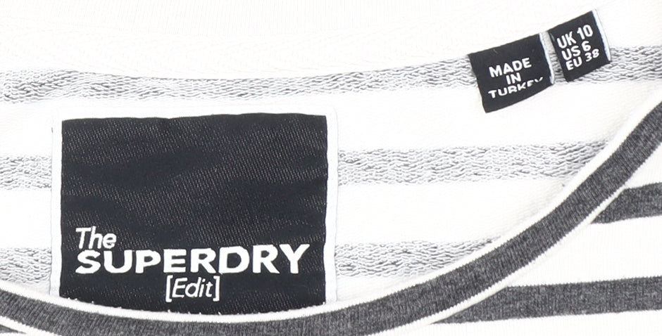 Superdry Women's Striped Long Sleeve T-Shirt Size 10