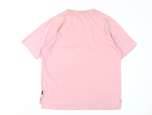 Boden Men's Pink L Crew Neck T-Shirt