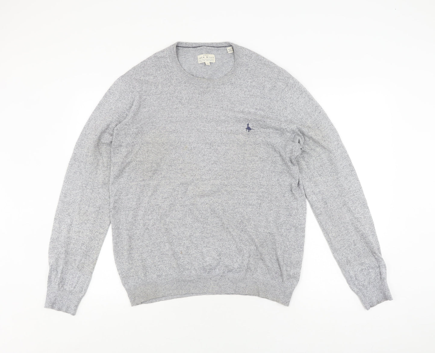 Jack Wills Grey Knit Pullover Sweatshirt M Unisex