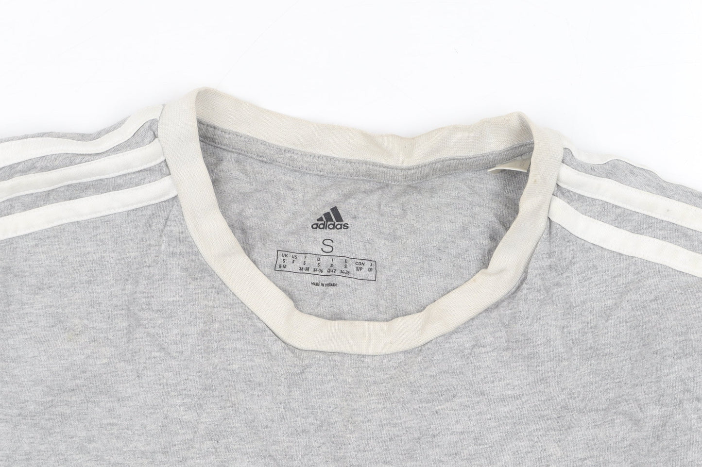 Adidas Unisex Adults Grey S Basic T-Shirt