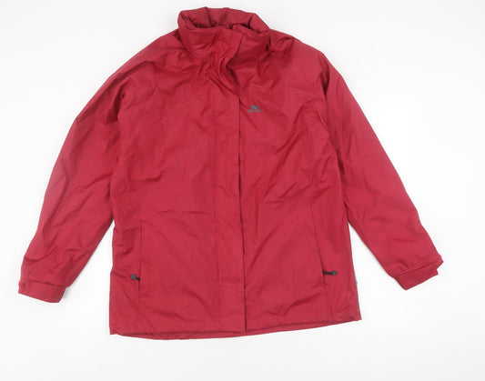 Trespass Women's Red Rain Coat Waterproof XL