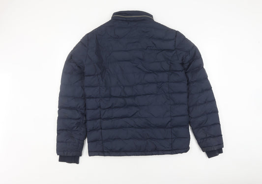 Jack Wills Unisex Blue Puffer Jacket M, Winter Ready