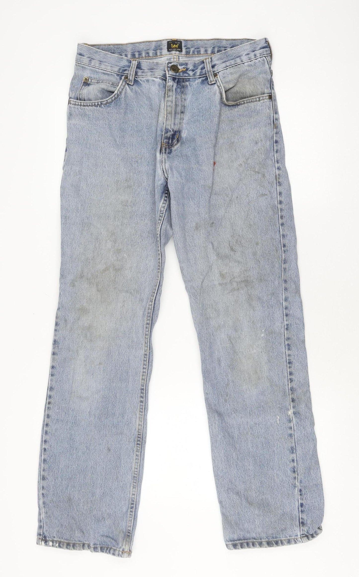 Lee Men's Blue Straight Fit Jeans Size 32