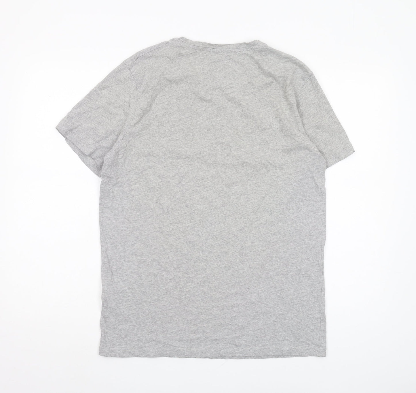 Jack & Jones Men's Grey T-Shirt, L, Breathable Jersey