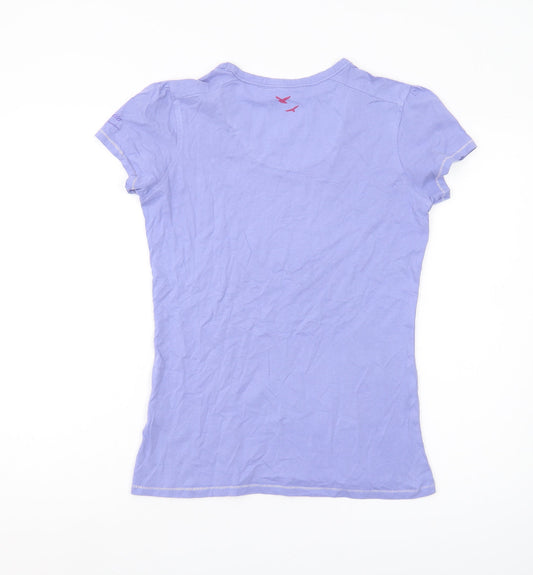 Womens UK Size 10 Regatta Purple 100% Cotton T-Shirt