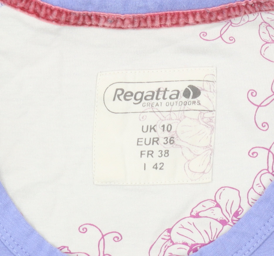 Regatta Women's Purple T-Shirt, Size 10, Casual Style