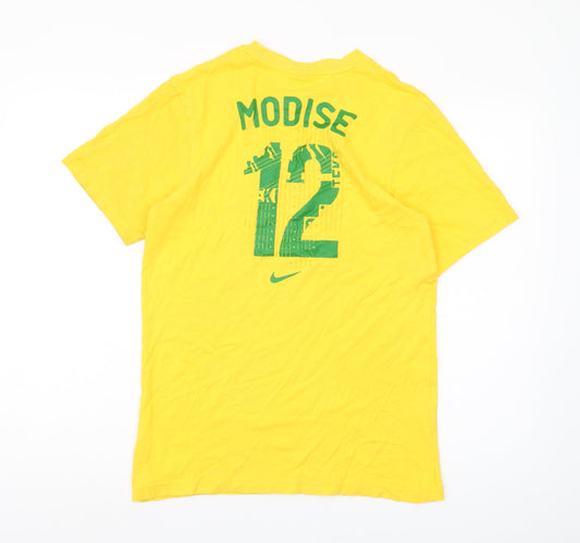 Nike Men's Yellow South Africa Sports T-Shirt - Size S