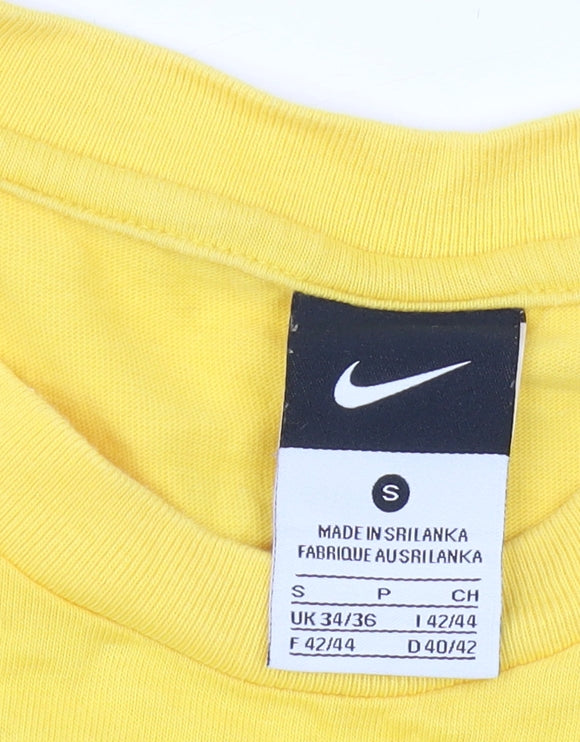 Nike Men's Yellow South Africa Sports T-Shirt - Size S