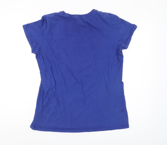 Nike Men's XL Blue 'You're Late' Slim Fit T-Shirt