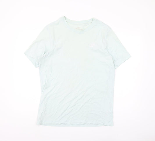 Mens UK Size L Nike White Cotton T-Shirt
