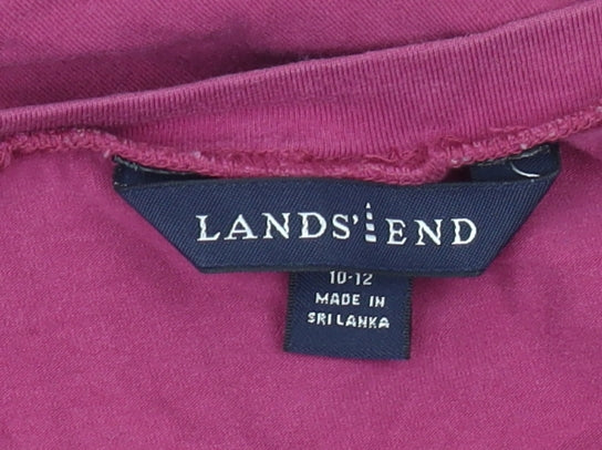 Lands' End Women's Pink T-Shirt Size 10
