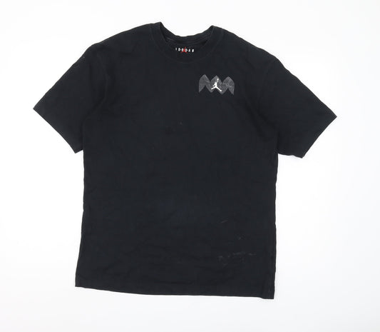 Additional front view of Jordan Men's Black XS Sports Graphic T-Shirt