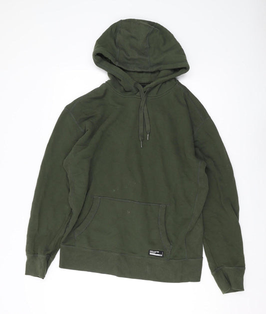 Hollister Men’s Green Pullover Hoodie M