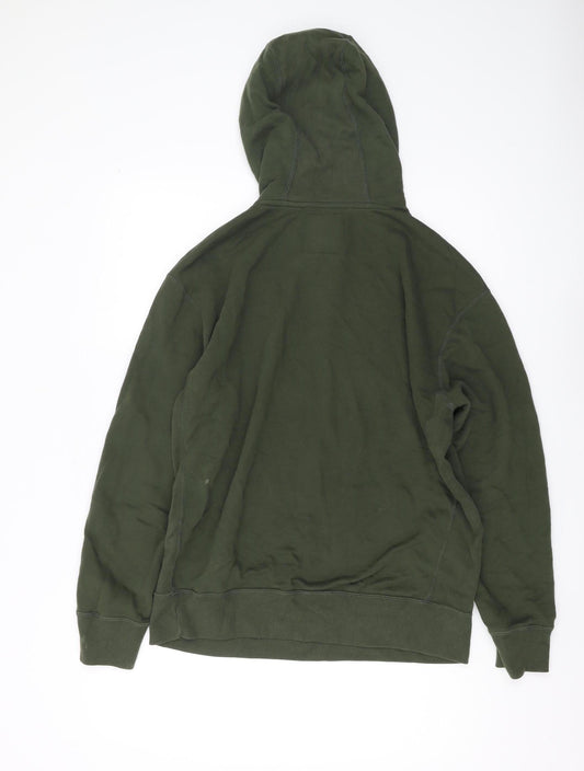 Hollister Men’s Green Pullover Hoodie M