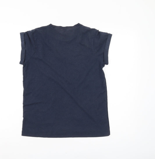 Jack Wills Women's Blue T-Shirt, Size 6, Casual Style