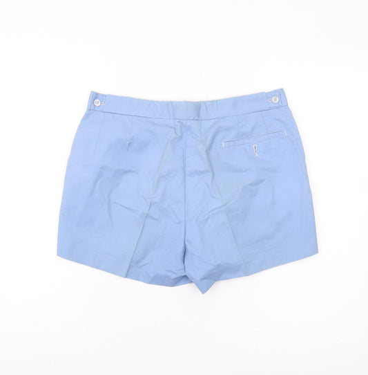 Fred Perry Women's Blue Chino Shorts, Size 6, Medium Wash