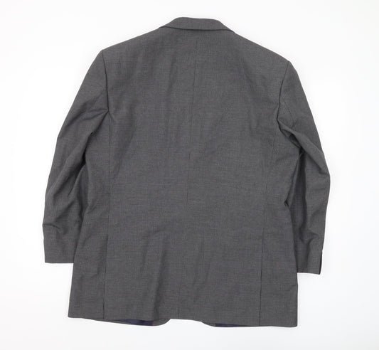 Thomas Nash Men's Grey Striped Blazer Jacket 42S