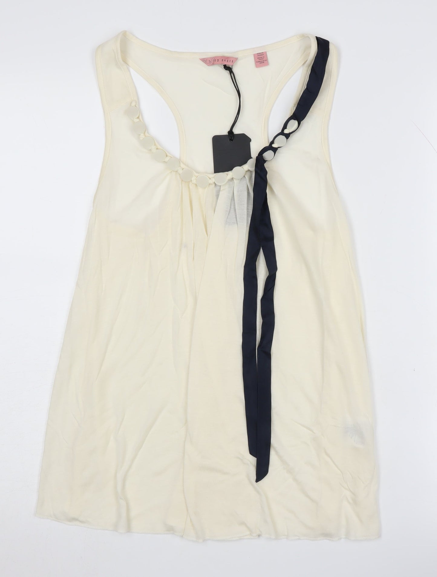 Ted Baker Women's Ivory Tank Top with Bow Accent