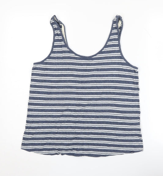 Superdry Women's Blue Striped Tank Top, Size 12, Summer Casual