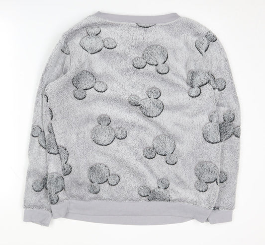 Disney Women’s Grey Fleece Pyjama Top M