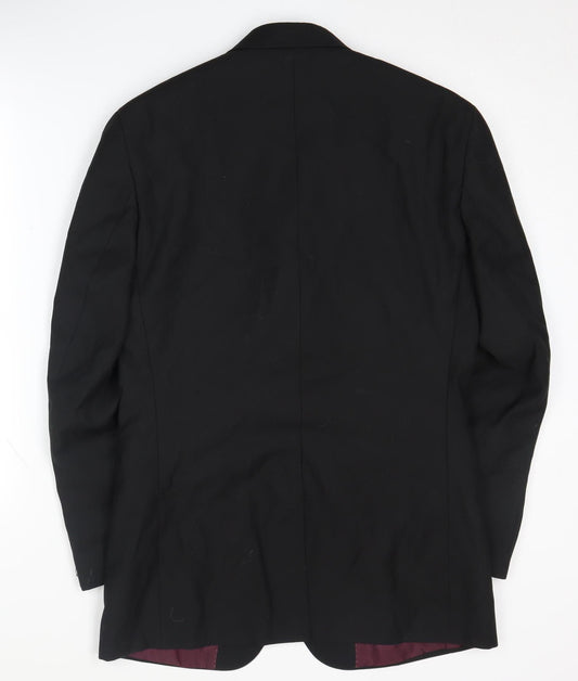 Greenwoods Men's Black Classic Blazer, Size 36