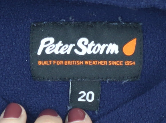 Peter Storm Women's Blue V-Neck Sweatshirt Size 20