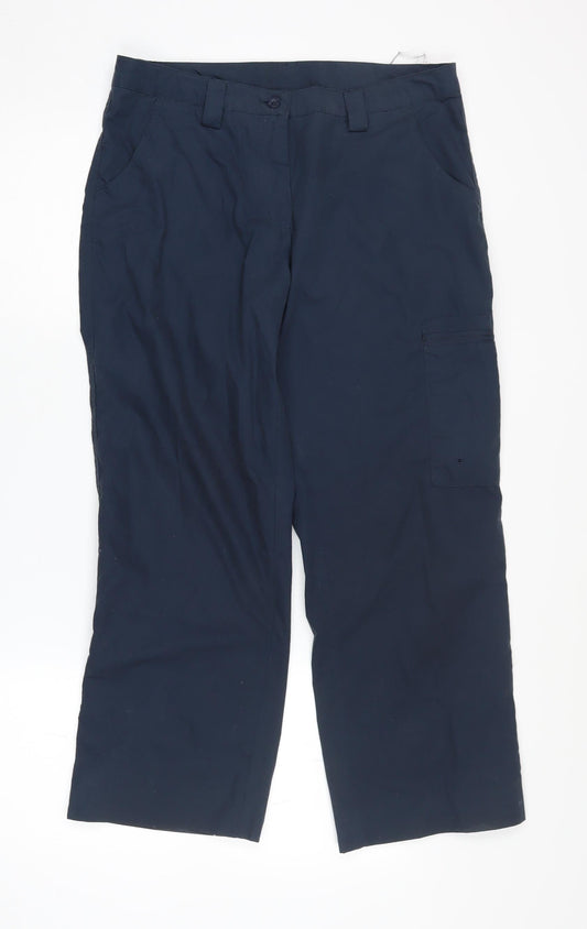 Mountain Warehouse Women's Blue Cargo Trousers Size 10
