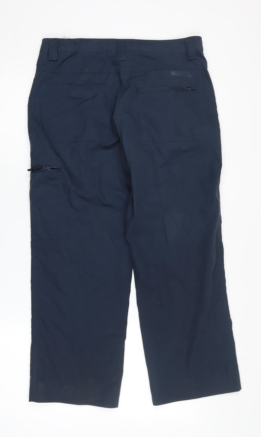 Mountain Warehouse Women's Blue Cargo Trousers Size 10