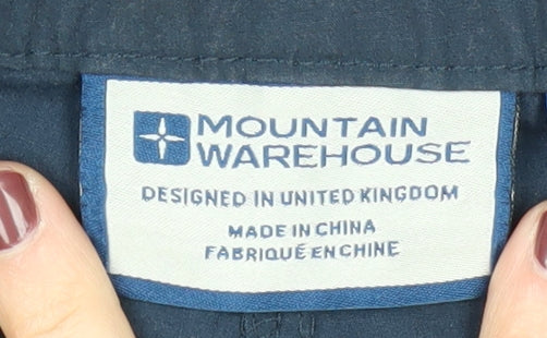 Mountain Warehouse Women's Blue Cargo Trousers Size 10
