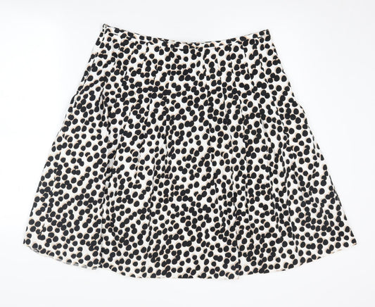 Betty Jackson Black Women's Polka Dot A-Line Skirt