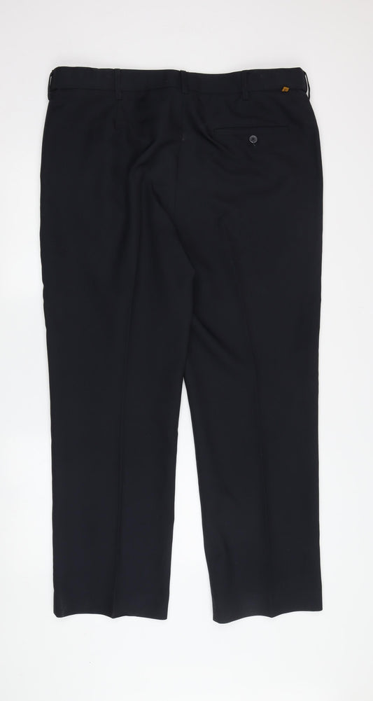 Farah Men's Black Chino Trousers 38 Classic Fit