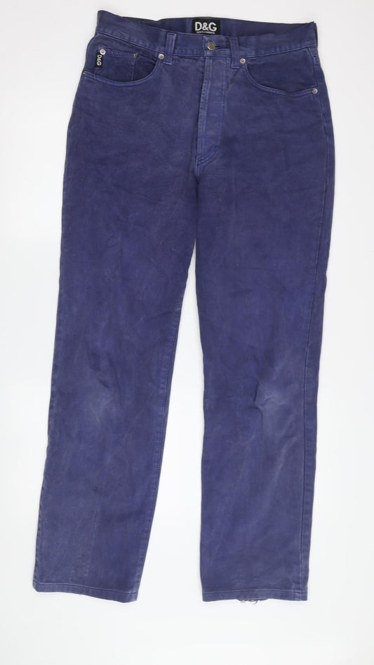 Dolce & Gabbana Men's Blue Straight Jeans