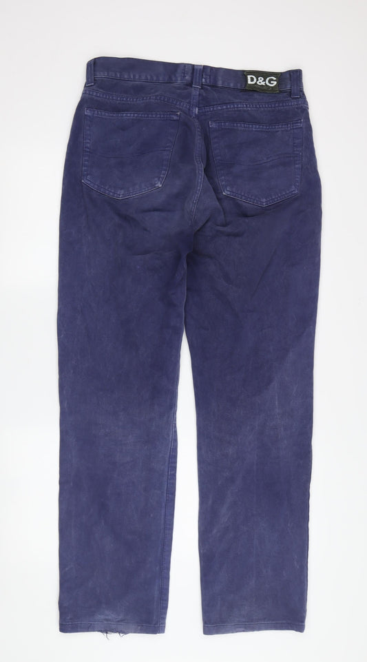 Dolce & Gabbana Men's Blue Straight Jeans