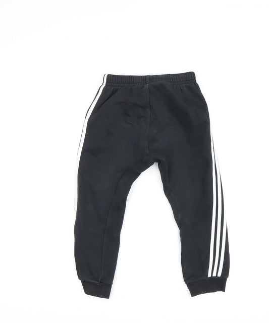 Adidas Boys Black Jogger Trousers 4 Years - Sporty & Comfy