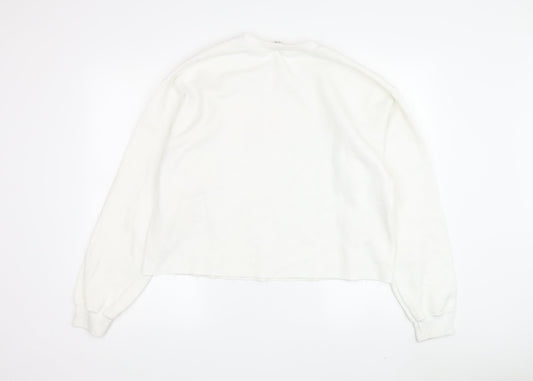 Miss Selfridge Women's White M Pullover Sweatshirt