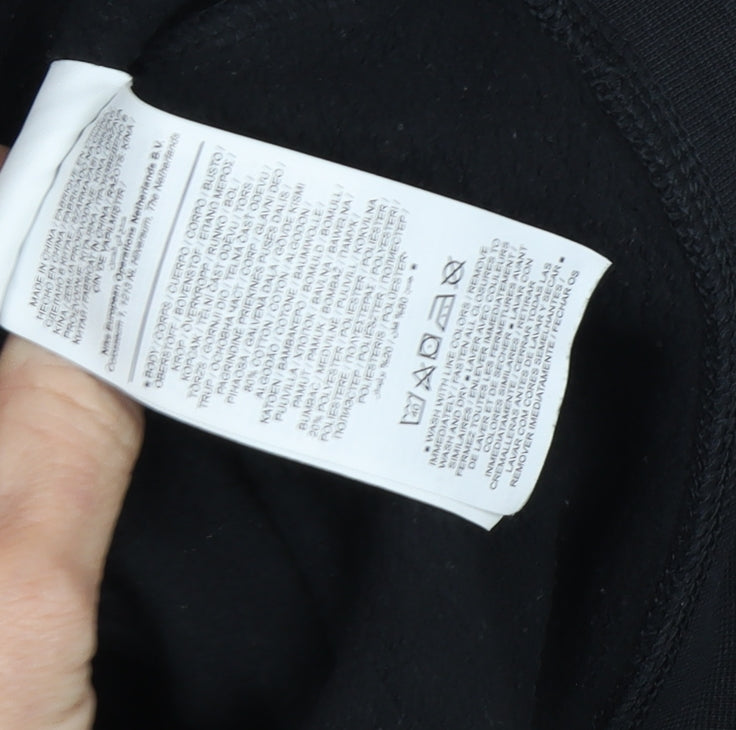 Brand and care label for Nike boys’ black full zip hoodie -, size L, fleece, casual